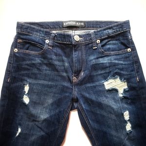 Express Girlfriend Distressed Skinny Jeans Size 4